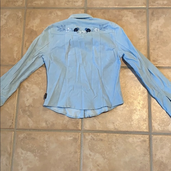 Abercrombie blue corduroy button down shirt - Picture 2 of 2